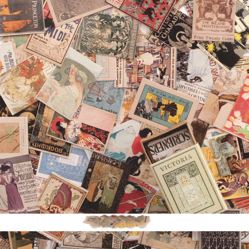 Retro Style Hand Account Collage Matériel Papier Message