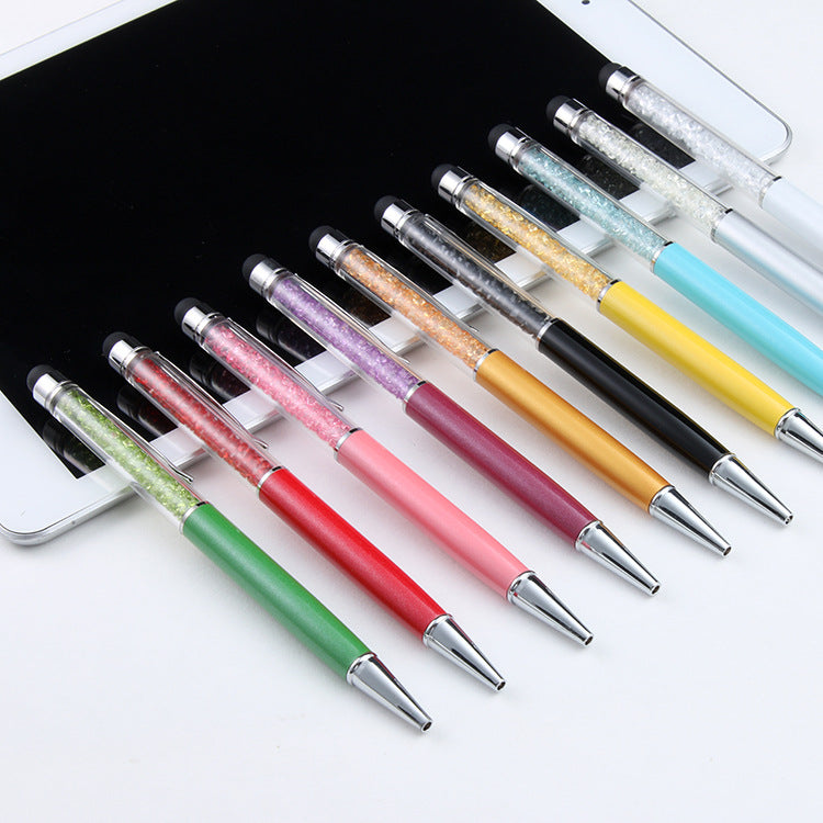 Stylo d'écran tactile capacitif en cristal de luxe
