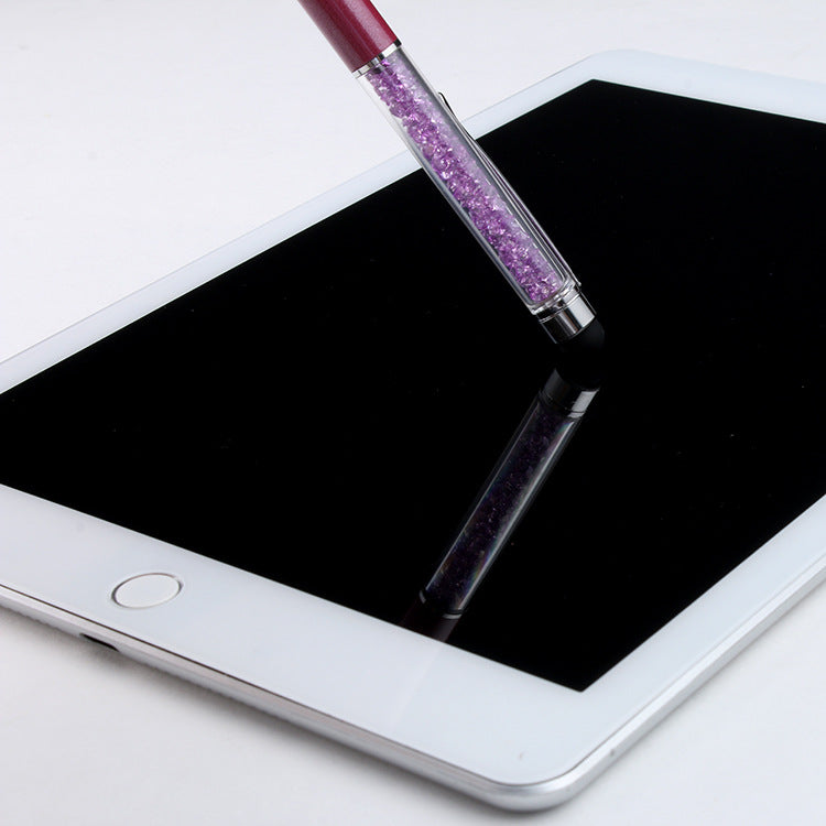 Stylo d'écran tactile capacitif en cristal de luxe