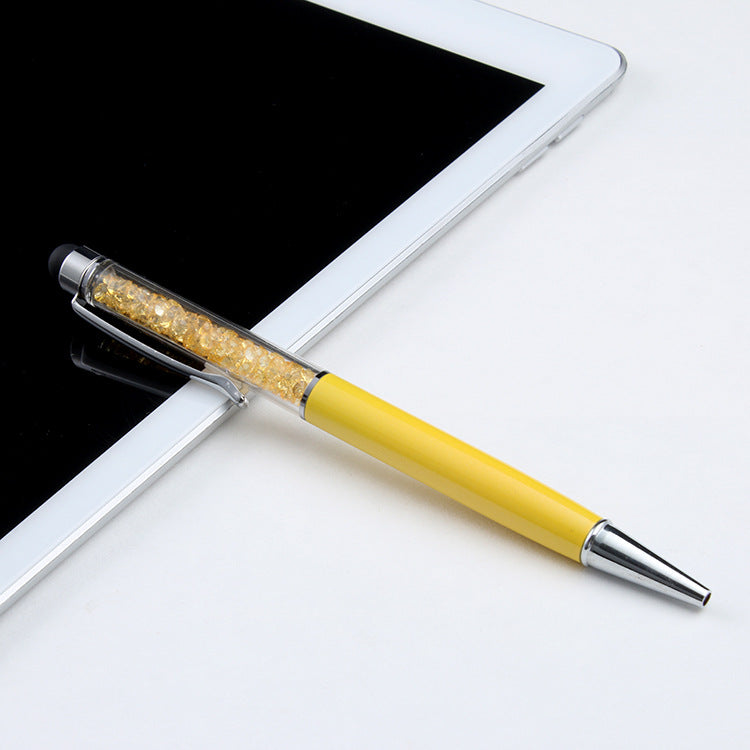 Stylo d'écran tactile capacitif en cristal de luxe