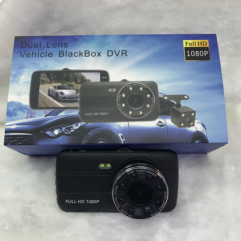 HD Night Vision Détection du mouvement de conduite Enregistreur avant et arrière