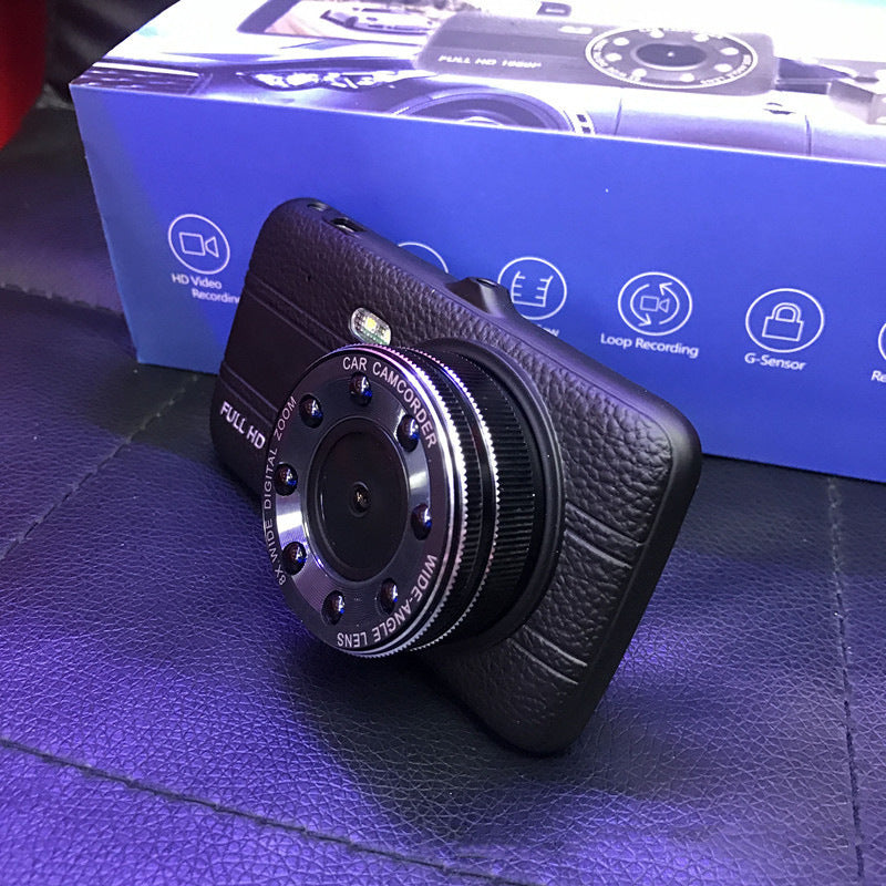 HD Night Vision Détection du mouvement de conduite Enregistreur avant et arrière