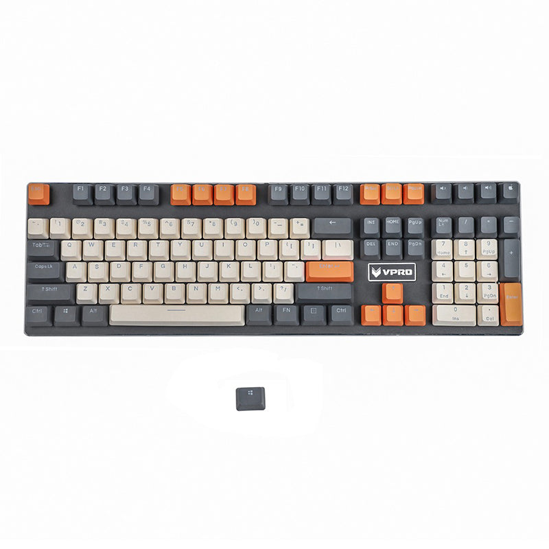 Enchanteresse bleu arc-en-ciel Big Carbon KKeyboard mécanique à 109 clés