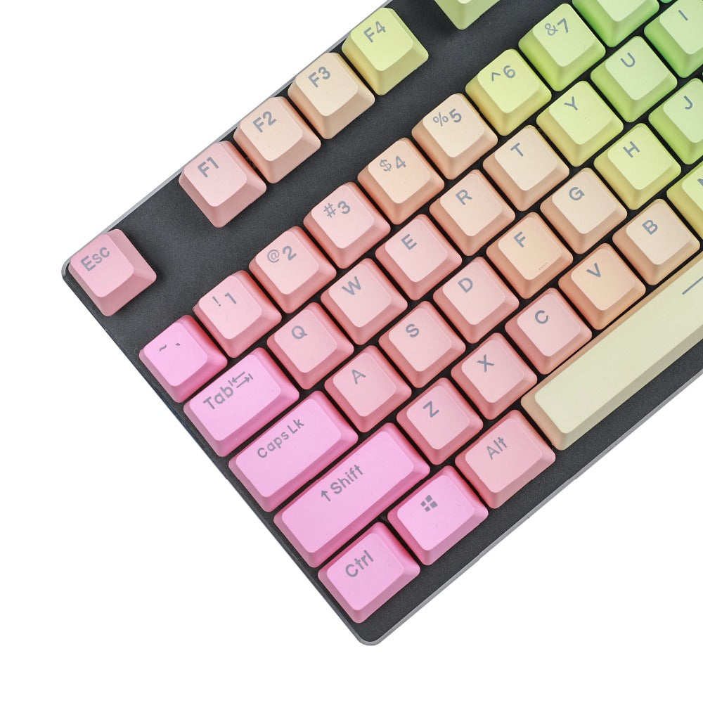 Enchanteresse bleu arc-en-ciel Big Carbon KKeyboard mécanique à 109 clés