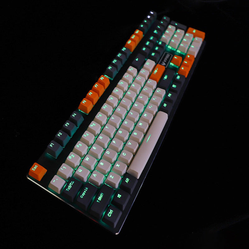 Enchanteresse bleu arc-en-ciel Big Carbon KKeyboard mécanique à 109 clés