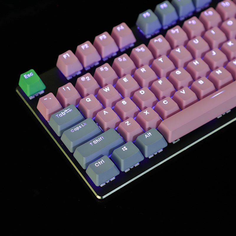 Enchanteresse bleu arc-en-ciel Big Carbon KKeyboard mécanique à 109 clés