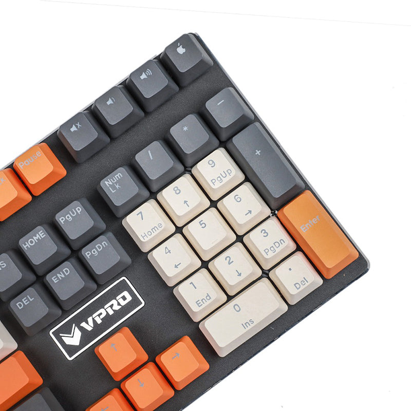 Enchanteresse bleu arc-en-ciel Big Carbon KKeyboard mécanique à 109 clés