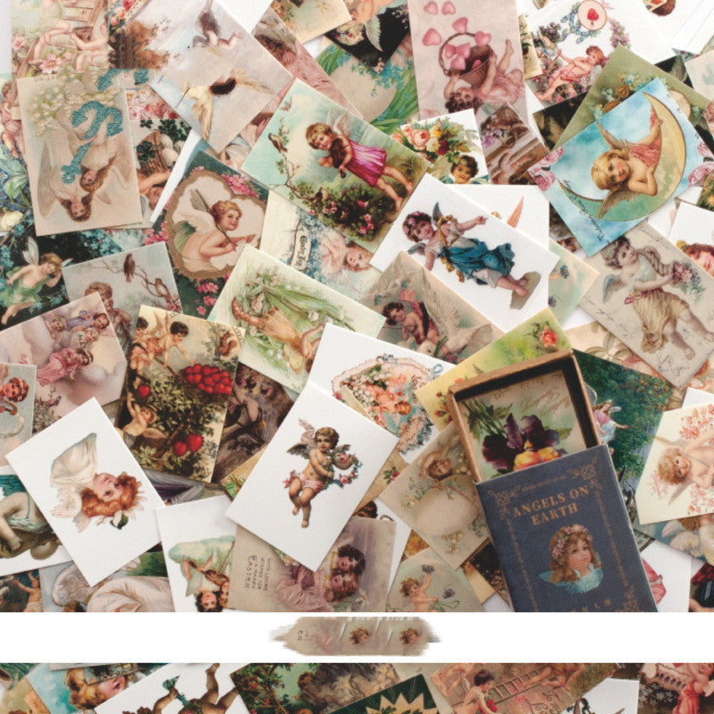 Retro Style Hand Account Collage Matériel Papier Message