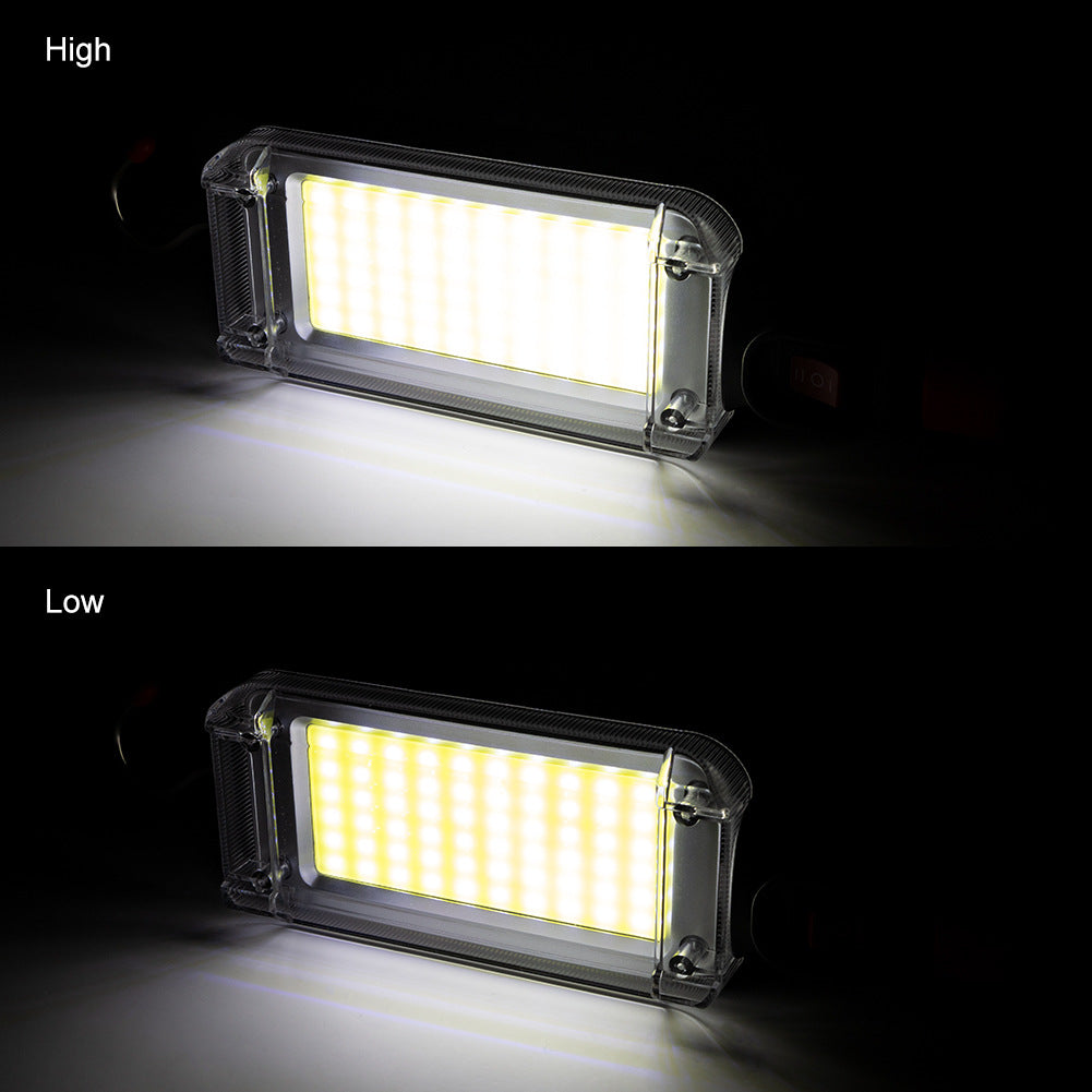 Lampe d'éclairage multifonction haute puissance avec crochet aimant