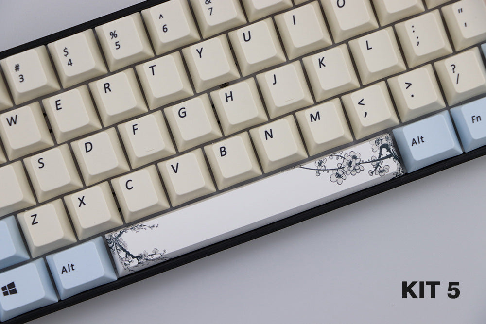 Matériel Pbt 6,25 U Cerise hors ligne Keycap teint avec barre d'espace