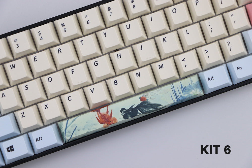 Matériel Pbt 6,25 U Cerise hors ligne Keycap teint avec barre d'espace