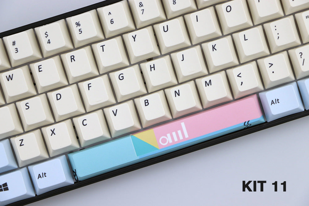 Matériel Pbt 6,25 U Cerise hors ligne Keycap teint avec barre d'espace