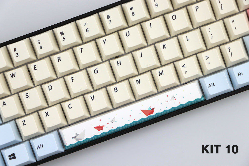 Matériel Pbt 6,25 U Cerise hors ligne Keycap teint avec barre d'espace
