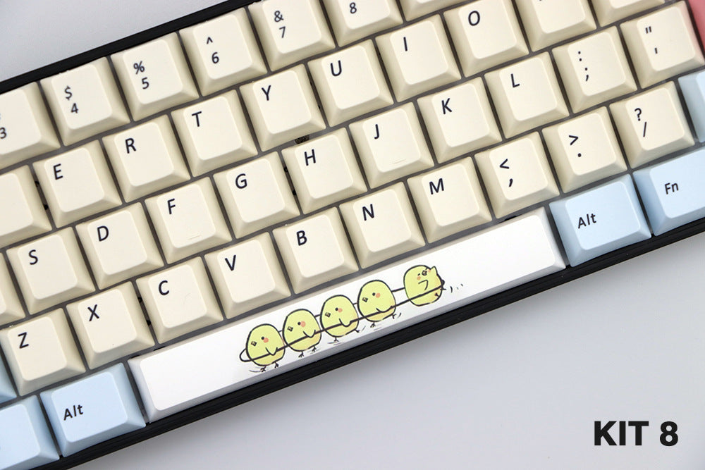 Matériel Pbt 6,25 U Cerise hors ligne Keycap teint avec barre d'espace