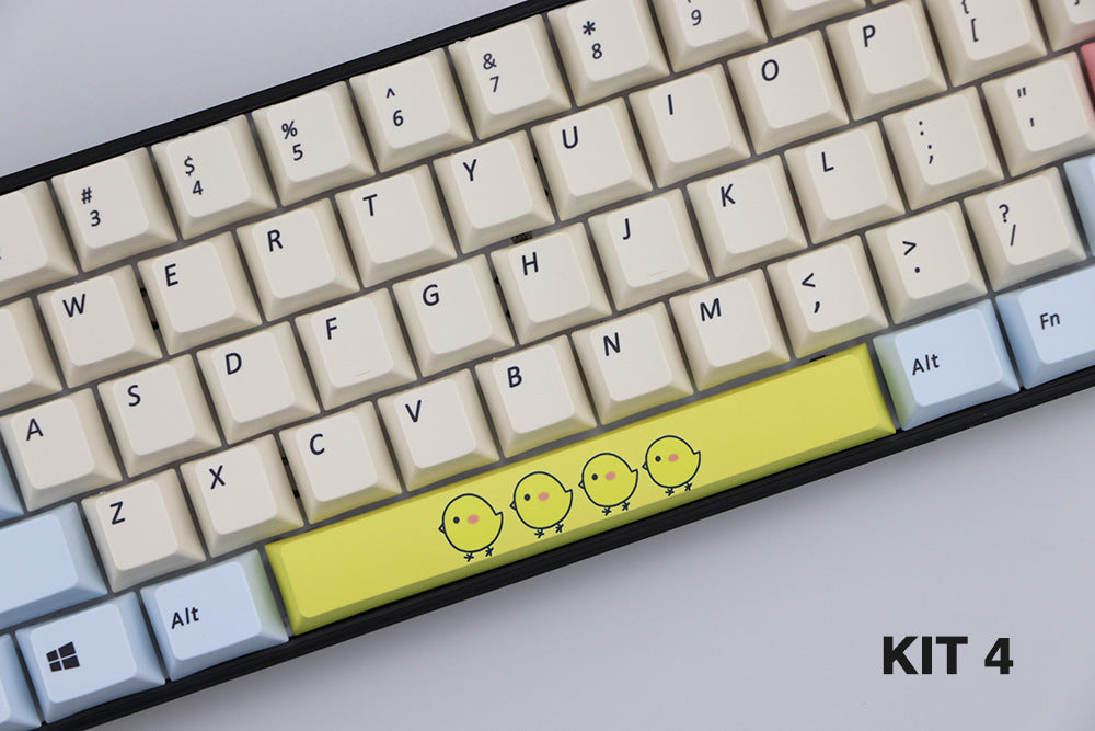 Matériel Pbt 6,25 U Cerise hors ligne Keycap teint avec barre d'espace