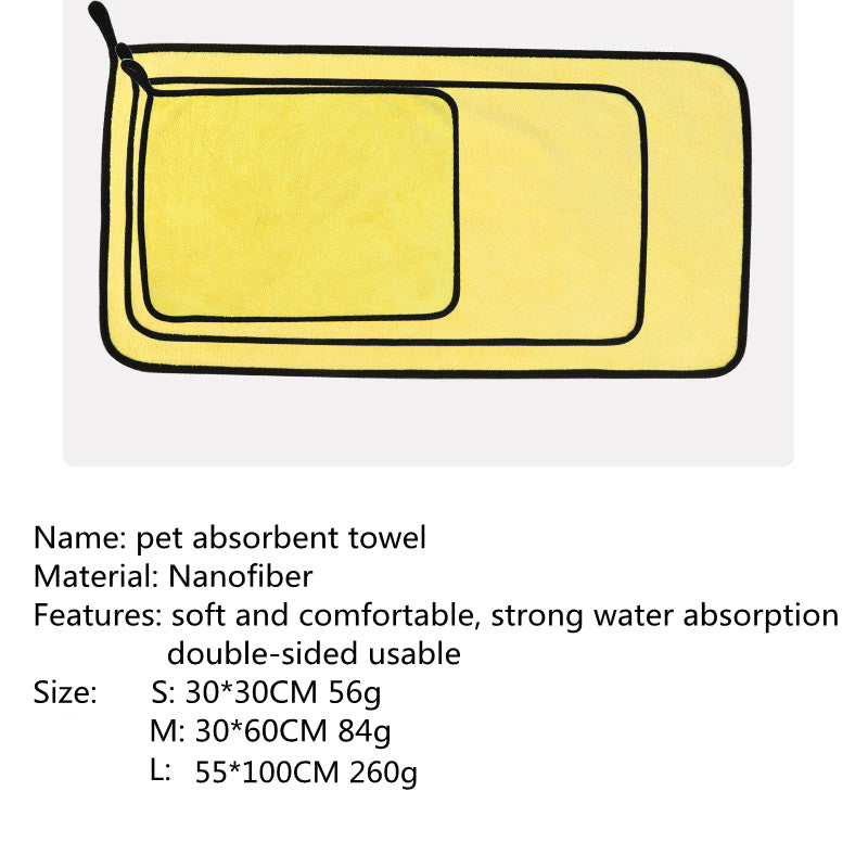 Serviette absorbante pour animaux de compagnie