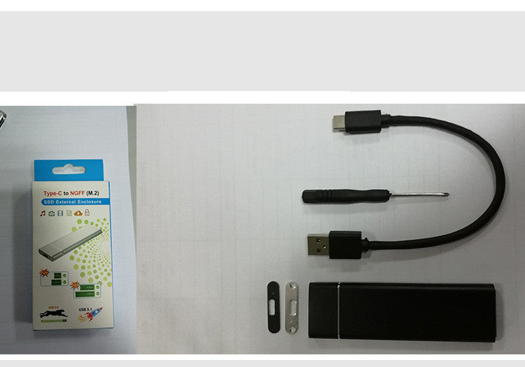 M.2 NGFF to USB3.1 SSD en alliage d'aluminium solide