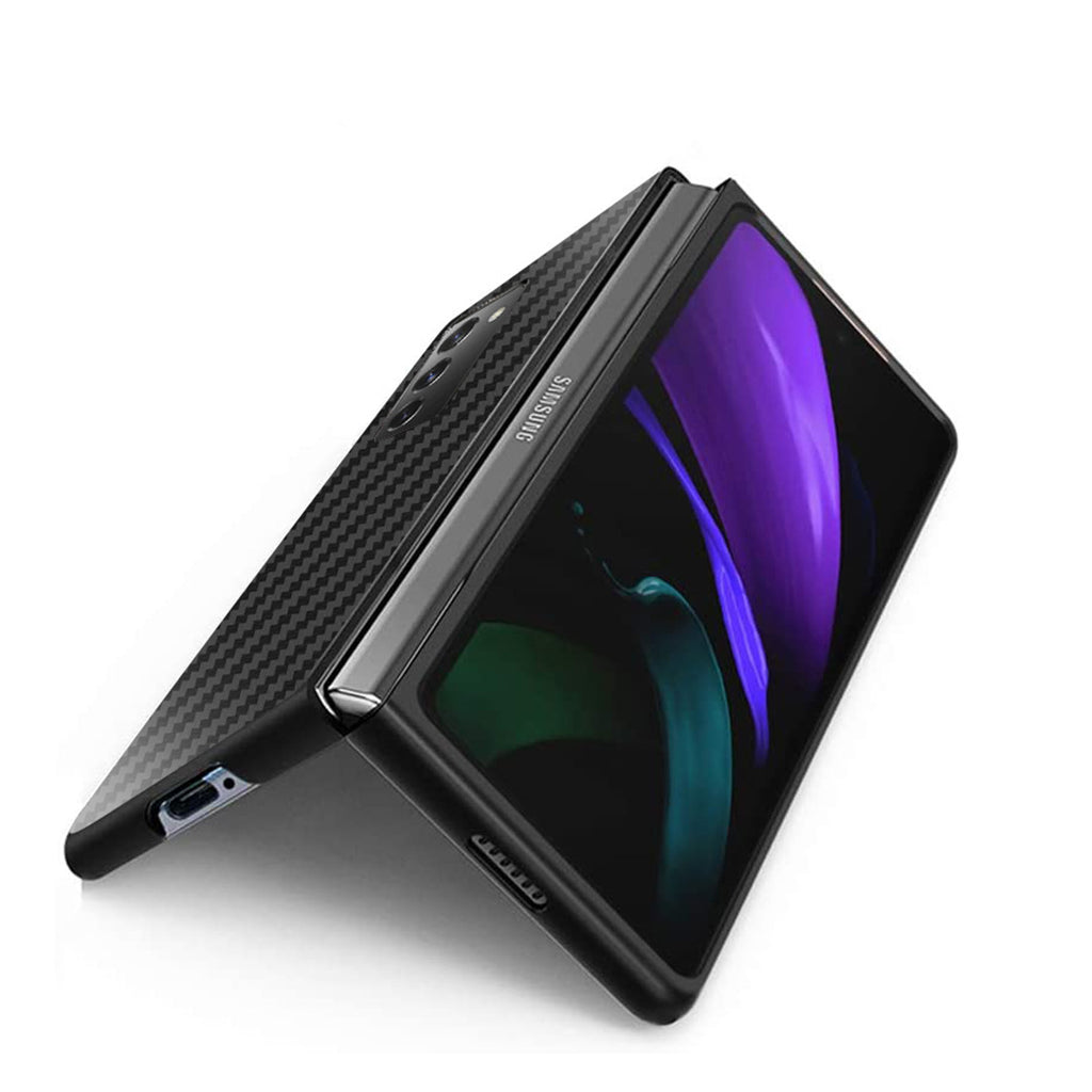 5G Écran pliant Téléphone mobile F9160 Modèle de fibre de carbone anti-dérapante