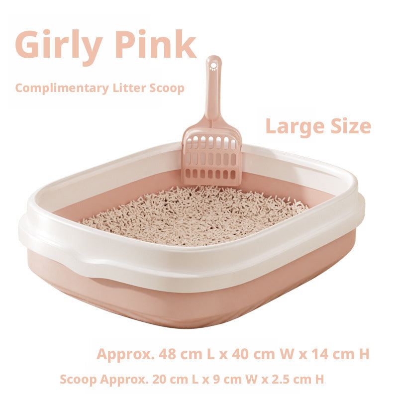 Chat litière bassin-fille ceinture en poudre pelle grande 1