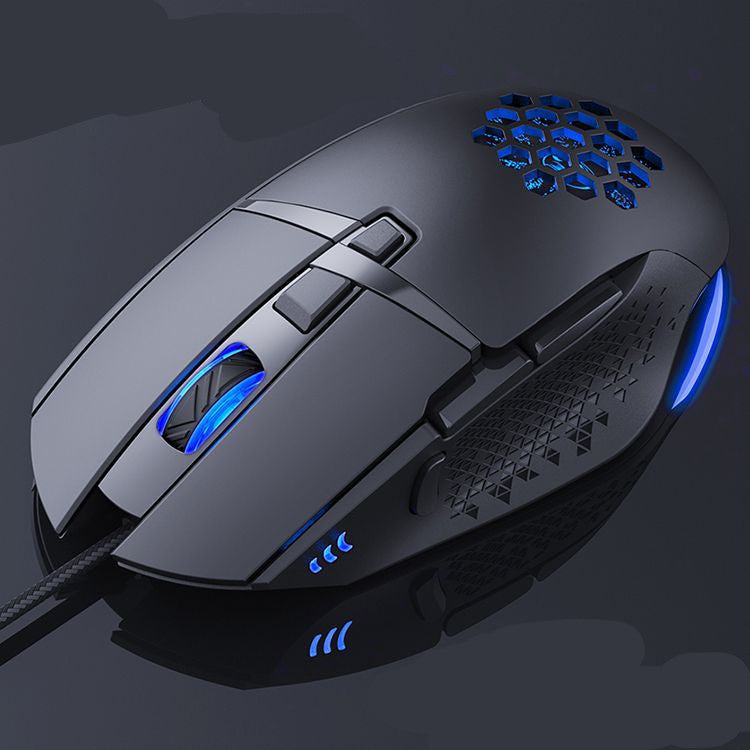 Couleur RGB Respirer lumière jeu silencieux jeu souris