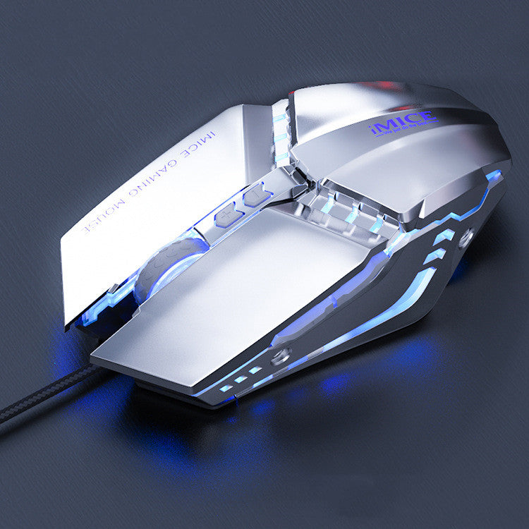 Couleur RGB Respirer lumière jeu silencieux jeu souris