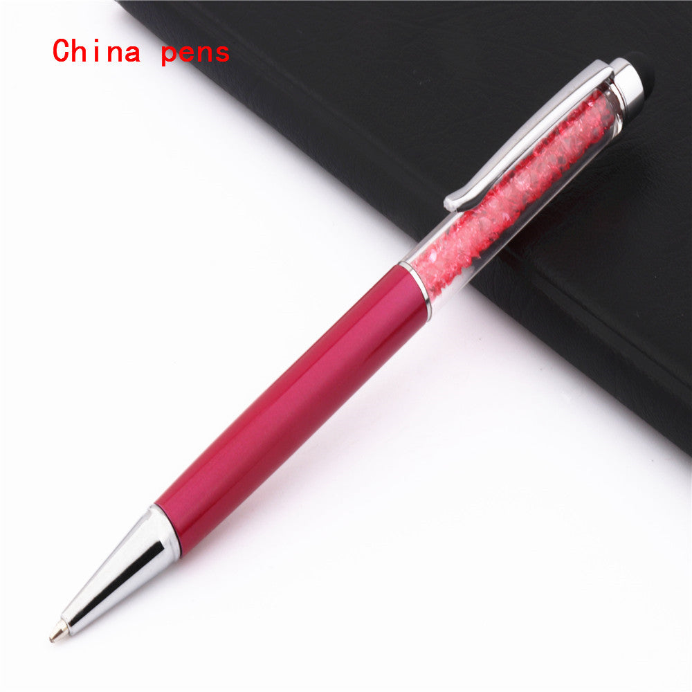 Stylo d'écran tactile capacitif en cristal de luxe