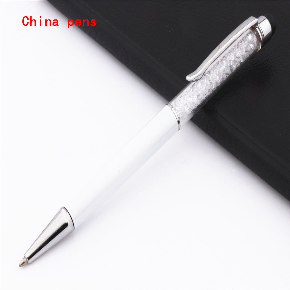 Stylo d'écran tactile capacitif en cristal de luxe