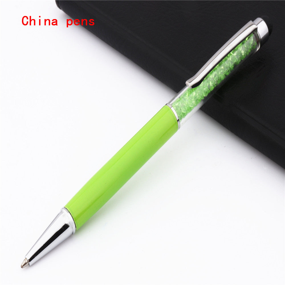 Stylo d'écran tactile capacitif en cristal de luxe