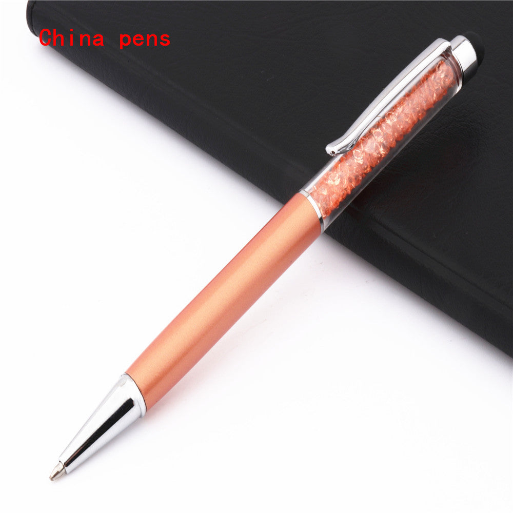 Stylo d'écran tactile capacitif en cristal de luxe