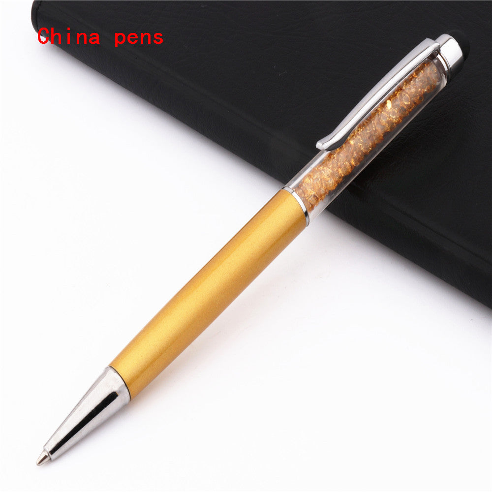 Stylo d'écran tactile capacitif en cristal de luxe