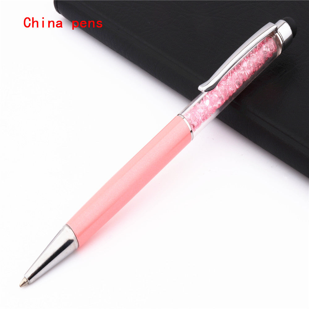 Stylo d'écran tactile capacitif en cristal de luxe