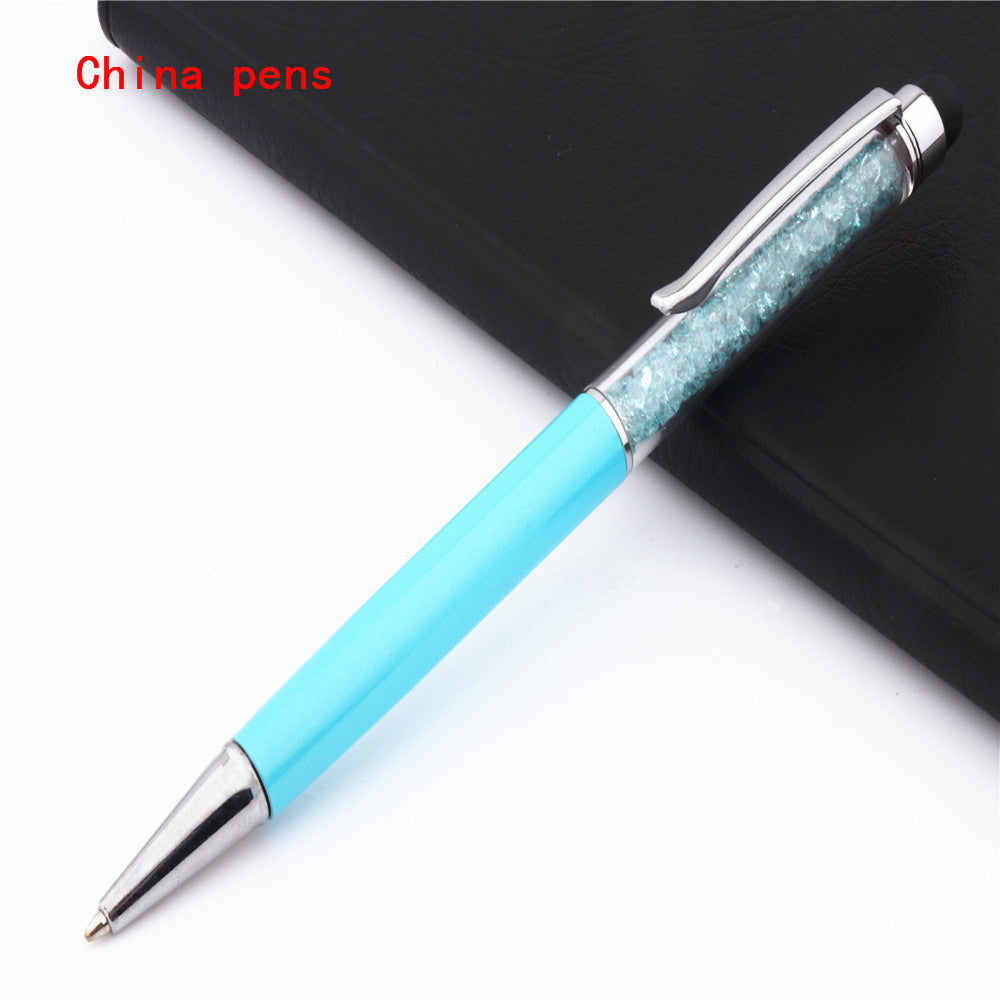 Stylo d'écran tactile capacitif en cristal de luxe
