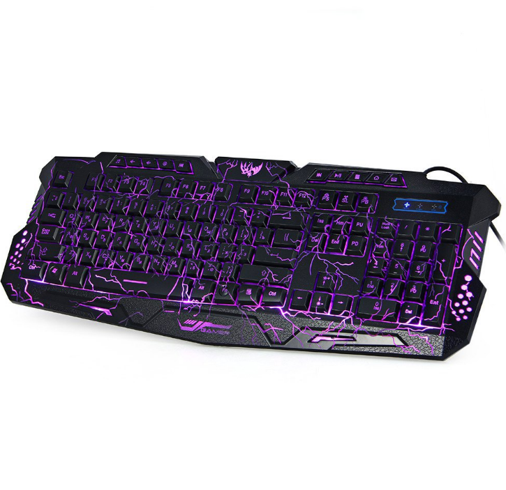 J10 tricolor rétro-éclairage filaire jeu clavier ensemble coloré jeu souris clavier R