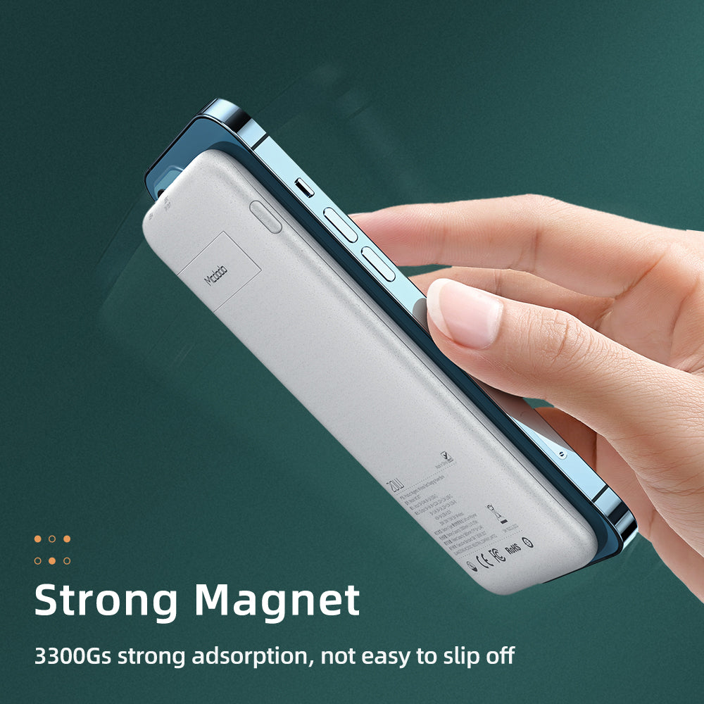 Magnétique sans fil charge Trésor Retour Clip Power Bank