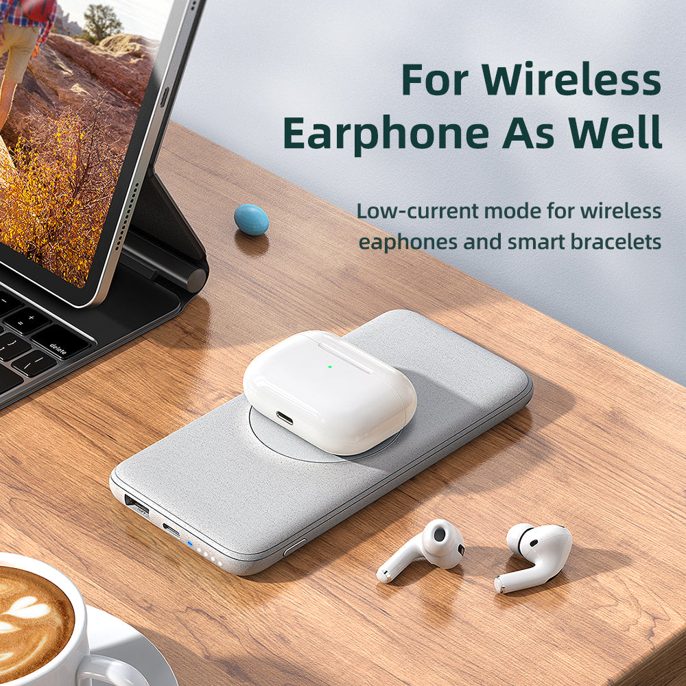 Magnétique sans fil charge Trésor Retour Clip Power Bank