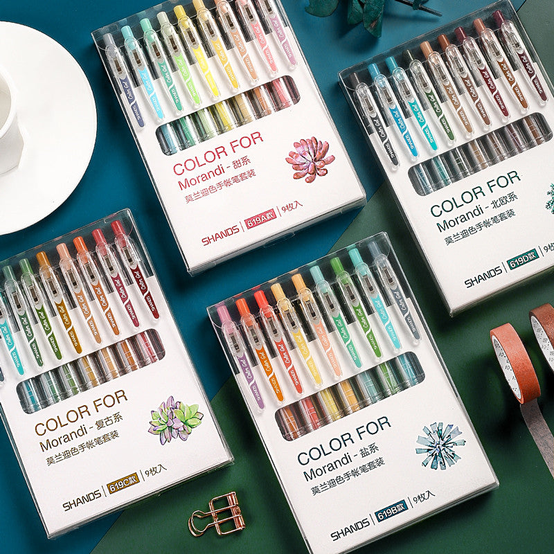 Set de stylo en gel de couleur Morandi