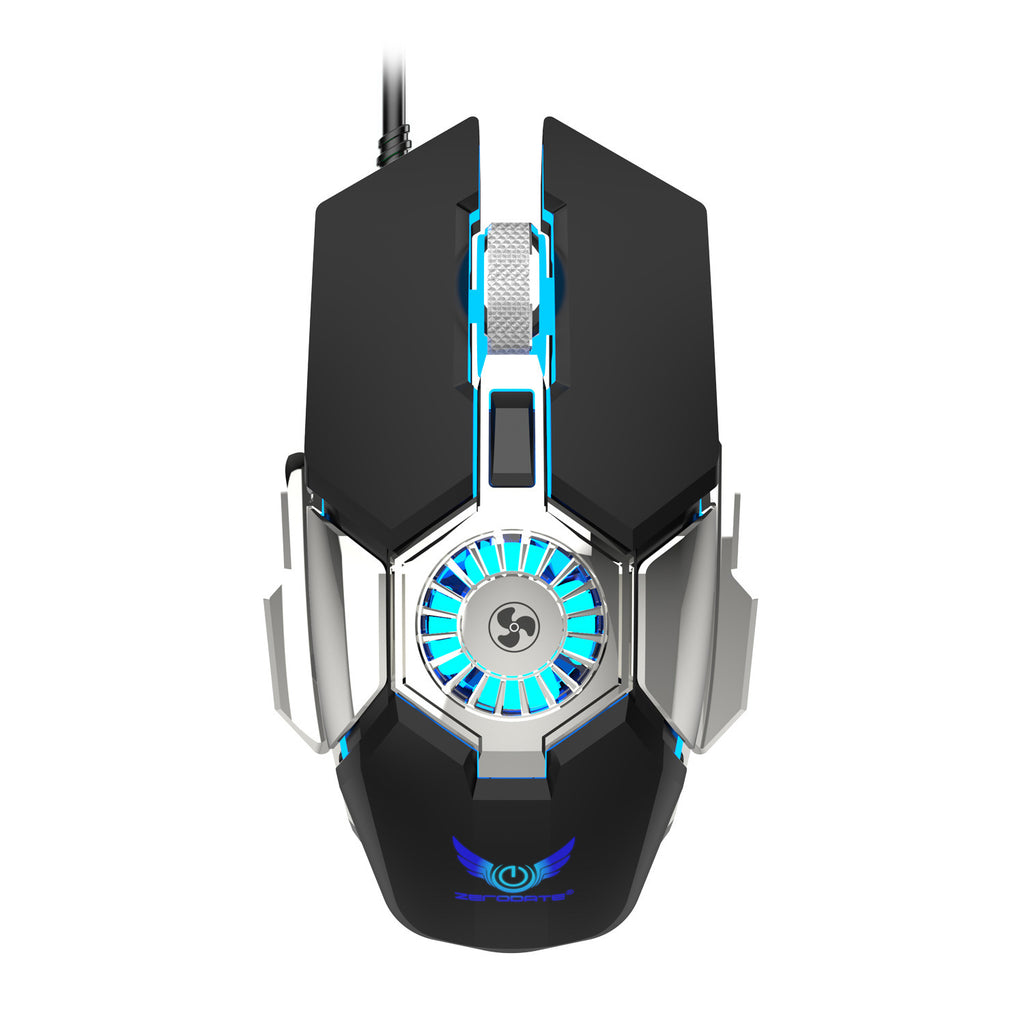 Macro Programmation RGB Souris filaire de poulet lumineux
