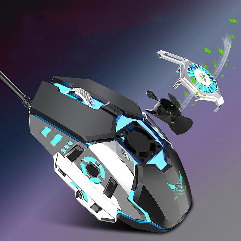 Macro Programmation RGB Souris filaire de poulet lumineux