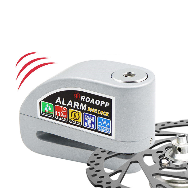 Serrure en alliage d'aluminium Serrure de calf Alarme Disque de frein Serrure de moto