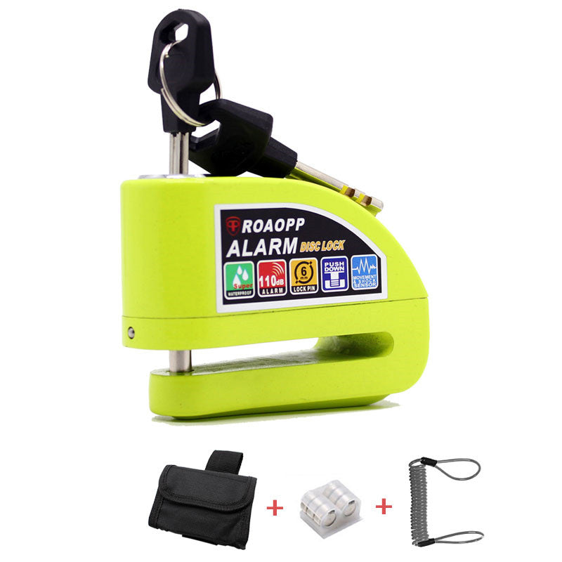 Serrure en alliage d'aluminium Serrure de calf Alarme Disque de frein Serrure de moto