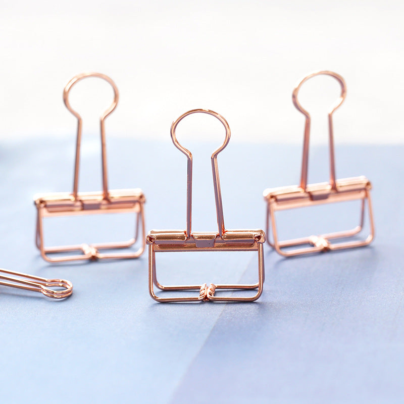 Ensemble de reliure en or rose