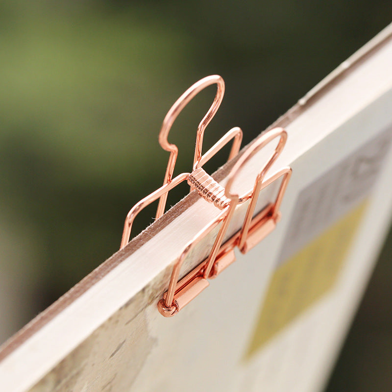 Ensemble de reliure en or rose