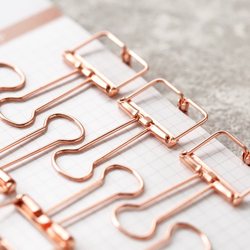 Ensemble de reliure en or rose