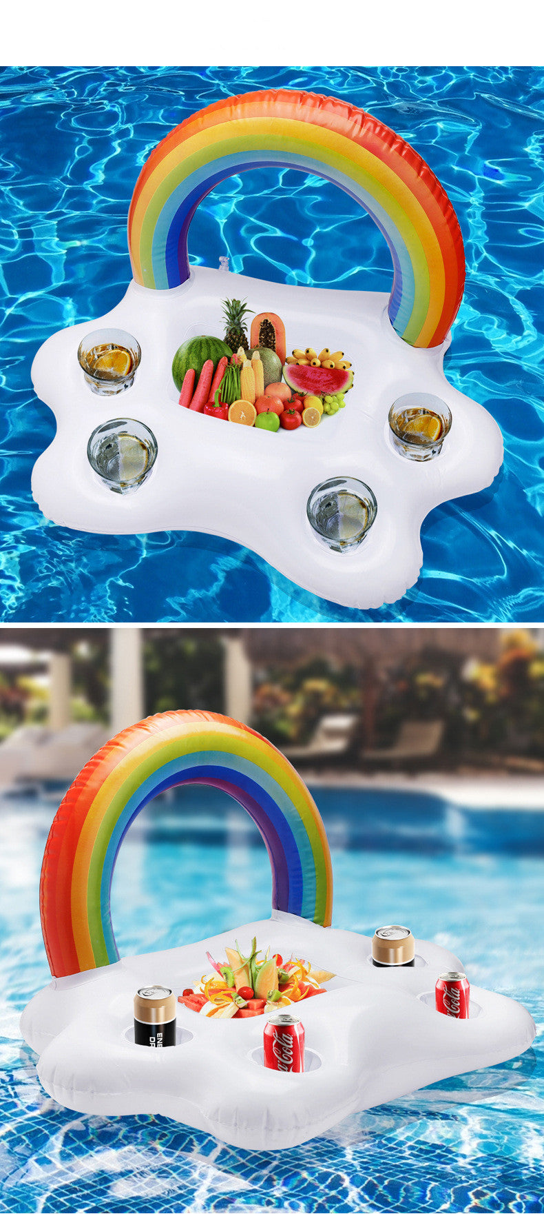 Porte-gobelet gonflable Rainbow