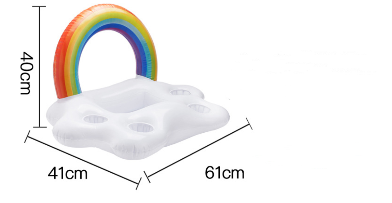 Porte-gobelet gonflable Rainbow