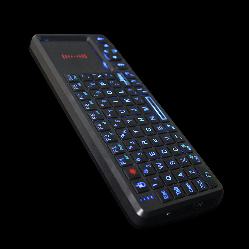 Laser teaching mini keyboard with touchscreen