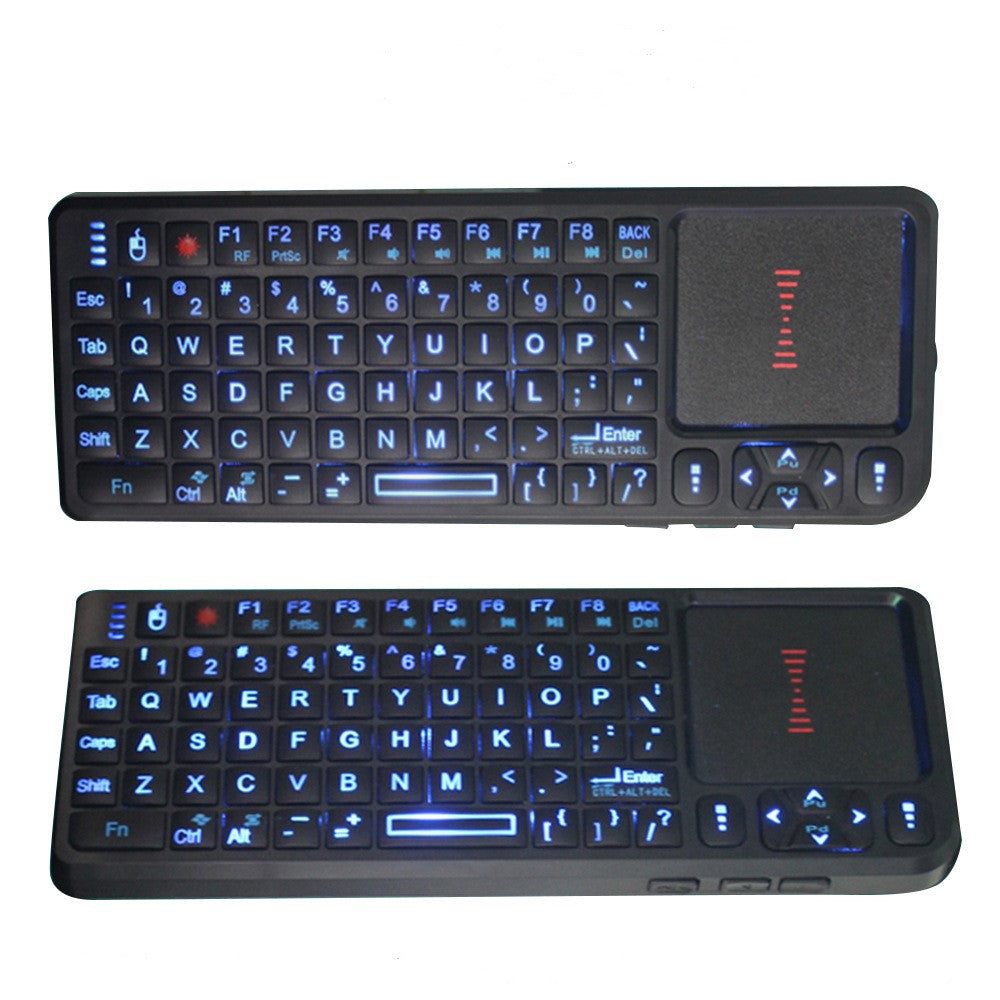 Laser teaching mini keyboard with touchscreen