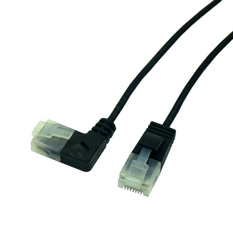Câble Ethernet superfine ltra Slim Cat6 RJ45 Angle droit TP