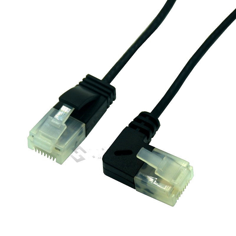 Câble Ethernet superfine ltra Slim Cat6 RJ45 Angle droit TP