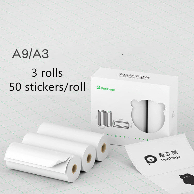 Imprimante thermique sans fil Mini Bliuetooth Sticker papier Imprimante
